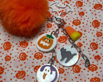 Retro 90’s Halloween Cookies Bag Charm/Halloween Bag Charm