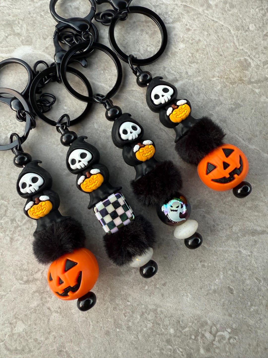 Grim Reaper Keychain/spooky Keychain/bag Decoration/bag Charm - Etsy