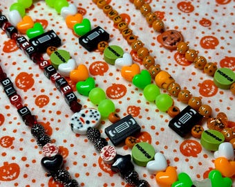 VHS Horror Halloween Phone Charm/Phone Accessories/Beaded Phone Charm