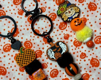 Classic Halloween Keychain/Spooky Keychain/Bag Decoration/Black Keychain