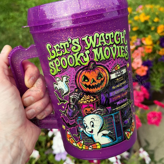 Retro Friendly Ghost Trucker Mug/Retro Halloween Mug/Ghost Mug