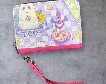 Pastel Halloween Small Wallet/Spooky Cute Halloween Wallet/Pastel Goth Wallet