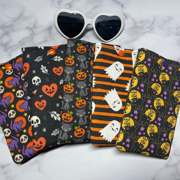 Halloween Sunglasses Case/Sunglasses Protector/Spooky Cute Padded Case/Sunglasses Holder