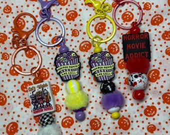 Horror Movies Keychain/Spooky Keychain/Bag Decoration/Scary Movie Keychain/Halloween Keychain