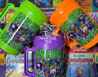 Reader Beware Mug/90's Scary Book Mug/Retro 90's Halloween Mug