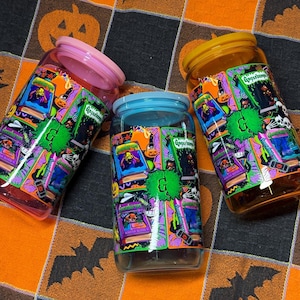 90's Kid's Scary Book Cup/Retro Halloween Cup