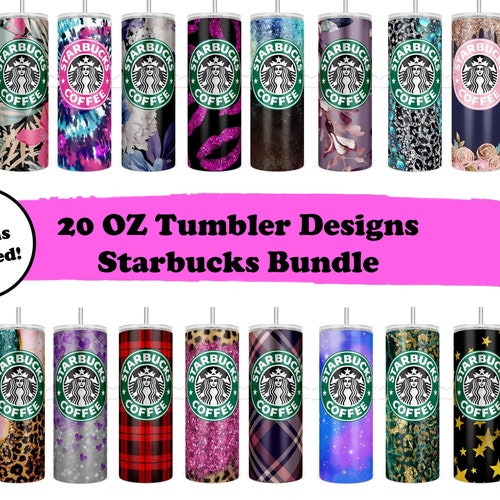 Starbucks Black Sparkle Tumbler Template Sublimation Designs Etsy