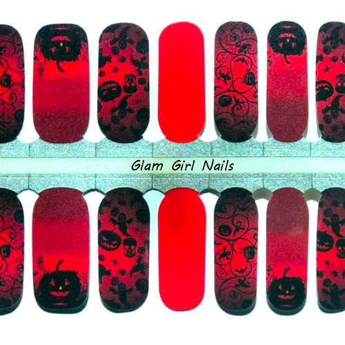 Spooky Graveyard Halloween Nail Polish Strips / Nail Wraps Etsy