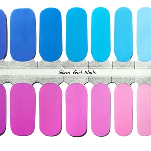 Neon Lights Multi-color Solid Nail Polish Strips / Nail Wraps / 100% Nail Polish / Nail Art / No Dry Nail Polish