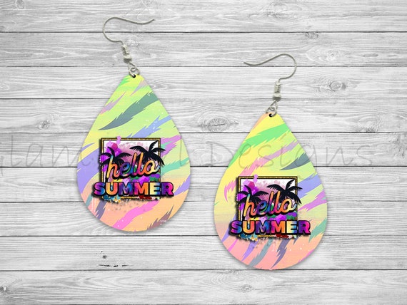 Water Color Hearts Sublimation Earring Designs Template PNG, Instant  Digital Download, Earring Blanks Design, Printable, Cricut, Silhouette 