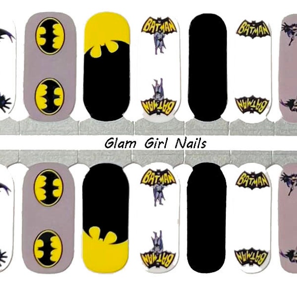 Batman Nail Polish Strips / Nail Wraps