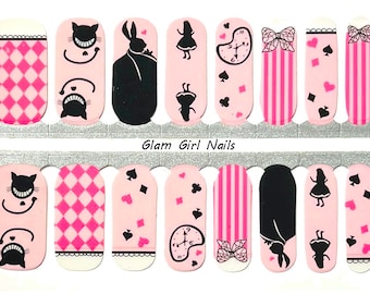 Tea Party Nail Polish Strips / Nail Wraps