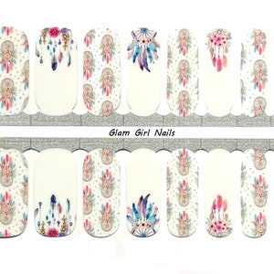 Dreamcatchers Nail Polish Strips / Nail Polish Wraps / Nail Art / Nail Stickers