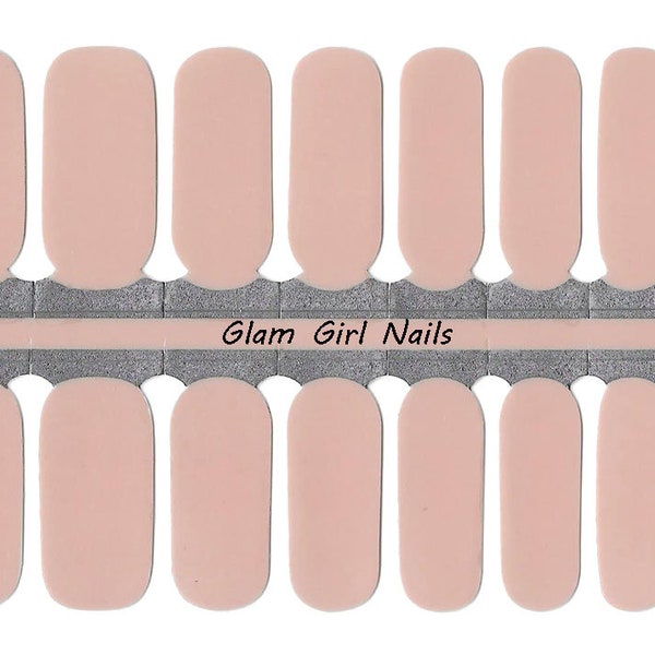 Light Pink Solid Nail Polish Strips / Nail Wraps