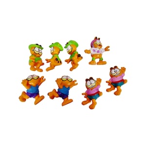 Figurines PVC Garfield Cat, personnage de dessin animé des années 1980