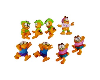 1980's Garfield Cat Cartoon Character PVC Figures Pick One - Etsy