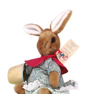 1972 Eden Toys Beatrix Potter MRS. Rabbit Flopsy W/ Tag 15&quot; Plush