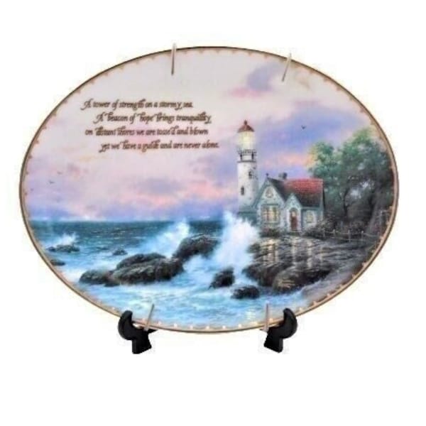 1997 Special Edition Collectors Plate "Beacon of Hope"  -Thomas Kinkade's Guiding Lights-The Bradford Exchange