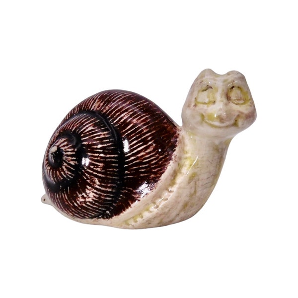 Vintage Small Ceramic Snail Figure