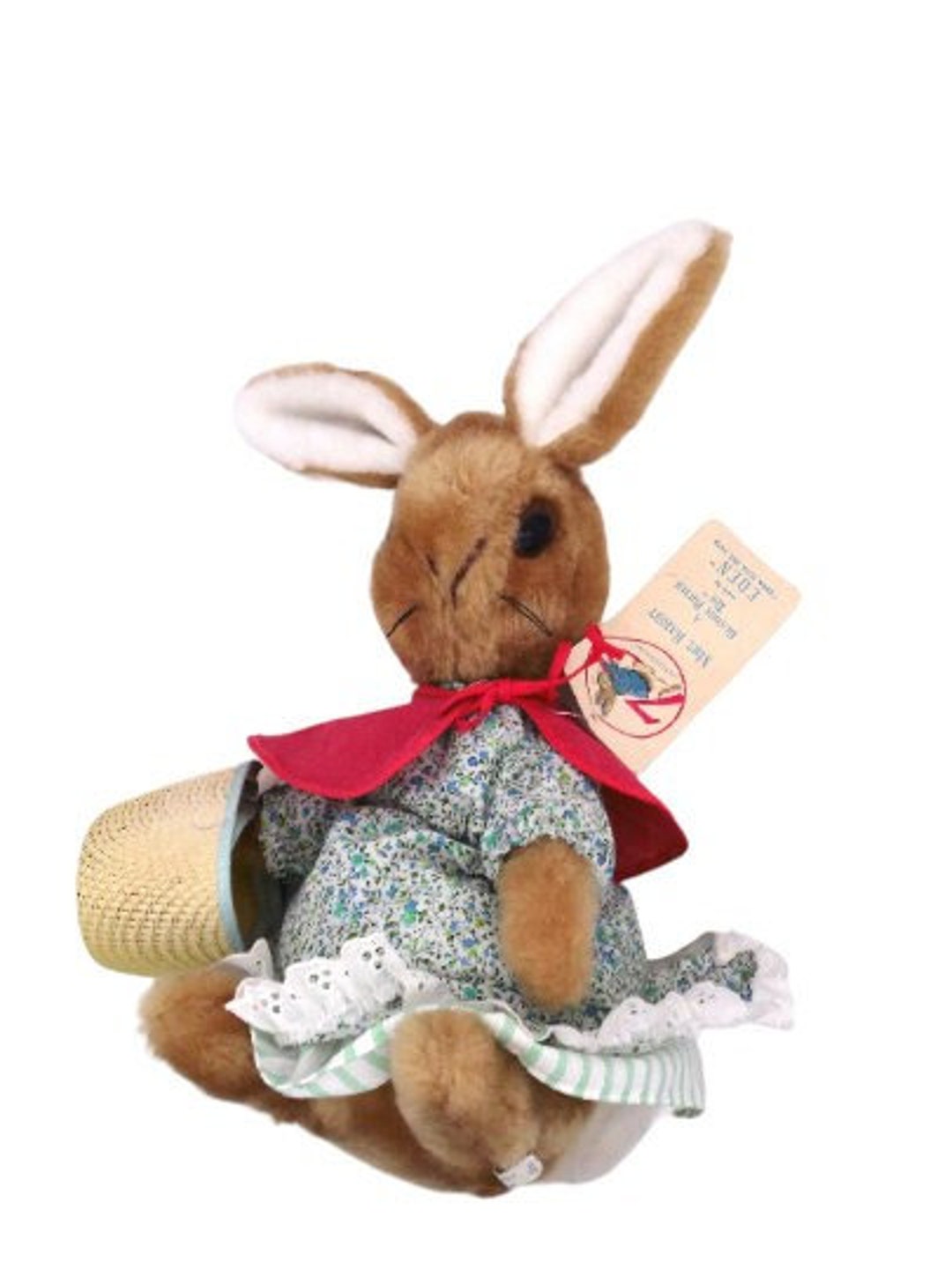 1972 Eden Toys Beatrix Potter MRS. Rabbit Flopsy W/ Tag 15