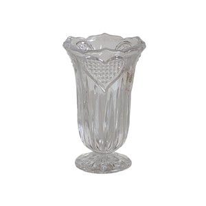 4" Mini Bud Vase Or Tooth Pick Holder Crystal Glass 24% PBO Hand Made Sullivan's Made In Germany