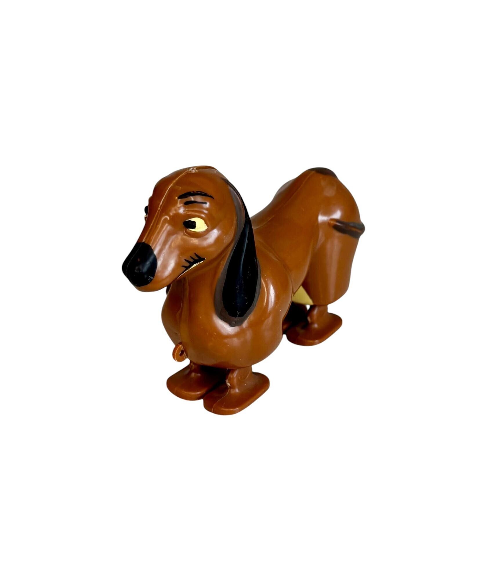 Vintage Dachshund Ramp Walker Pull Toy Made in Hong Kong 1950's