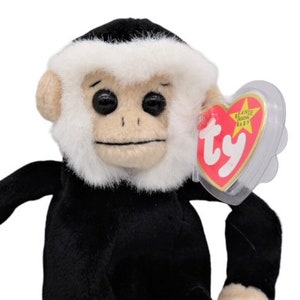 Ty Original Beanie Baby- Mooch- Spider Monkey 1998 -1999- With Tag Errors