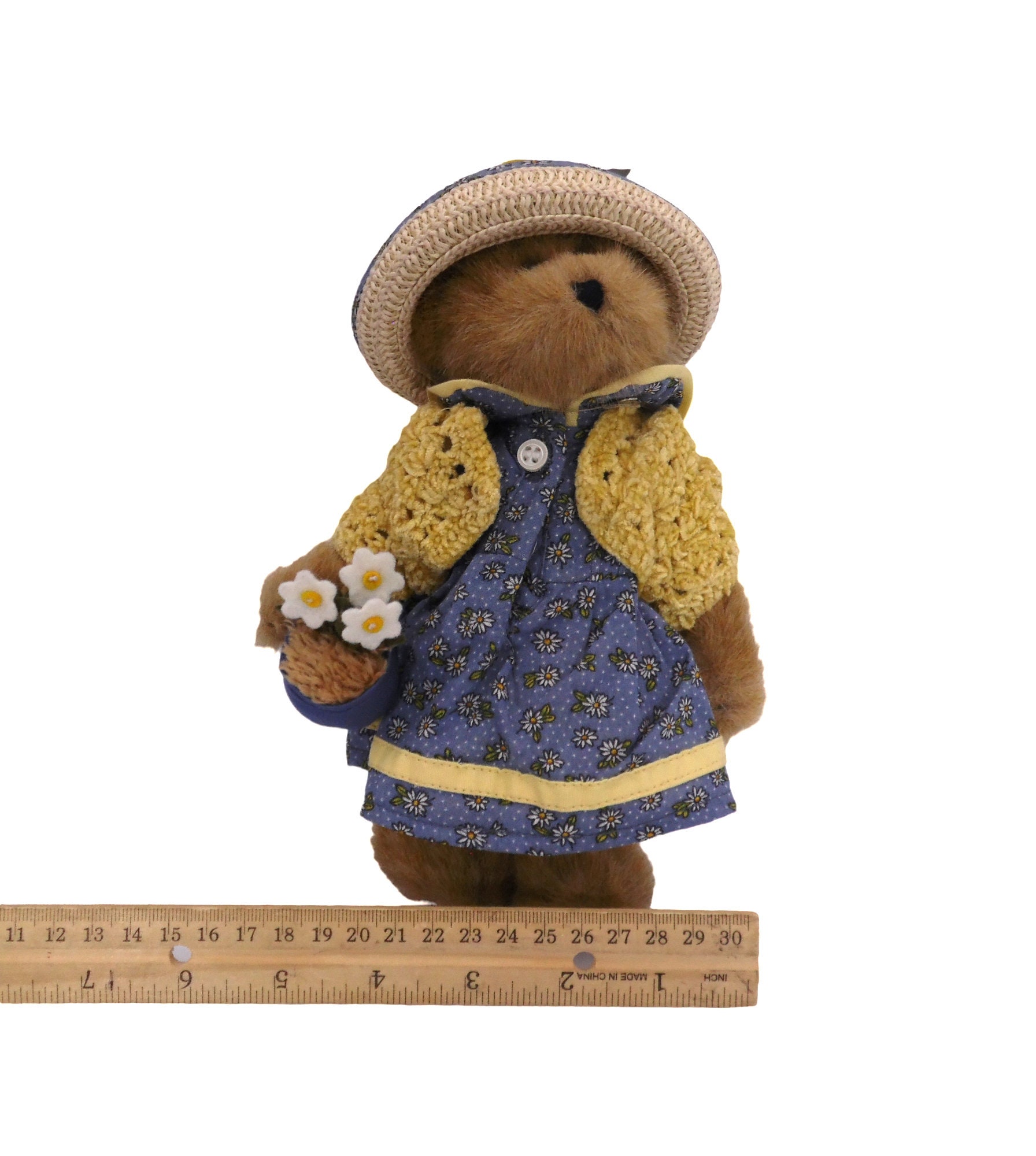 Boyds Bears Bailey Plush | Daisy Dress, Flower Pot, 2003 - Etsy