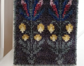 Wall hanging rya rug, wall decor