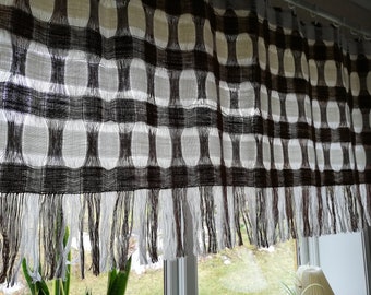 Scandinavian vintage curtain valance. Mid-century