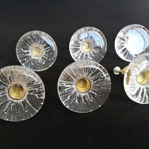 Swedish Vintage Glass Knobs / Knobs Midcentury Etsy