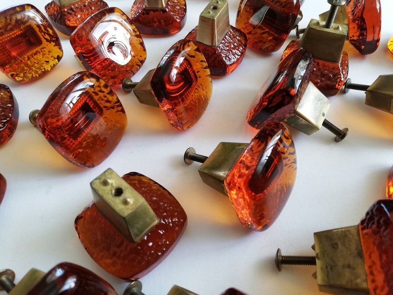 Scandinavian Vintage Glass Knobs / Knobs. 25 Pcs Etsy