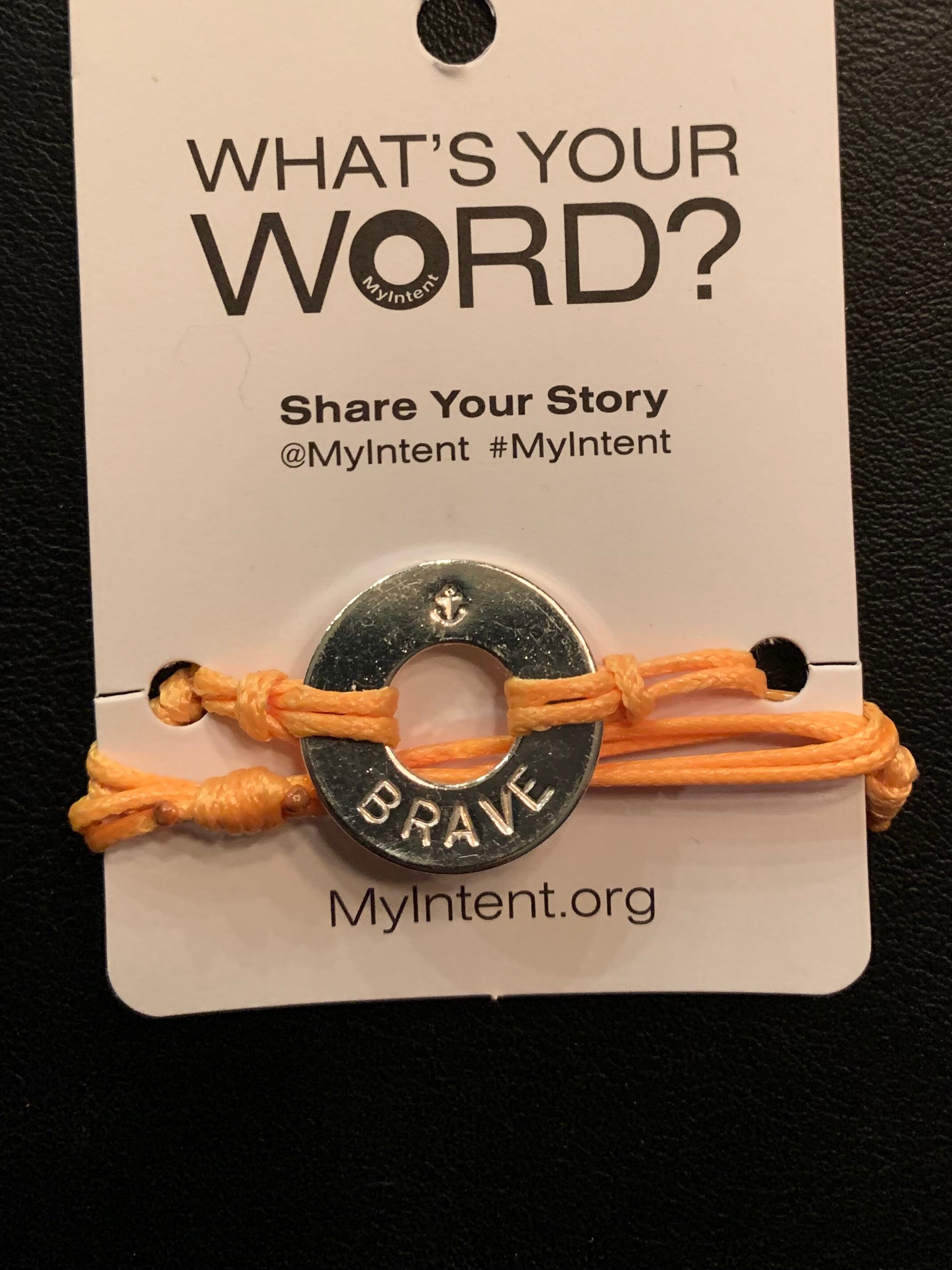 MyIntent Bracelets Bracelet Motivation Motivational Personalized Bracelet What s Your Word Brave