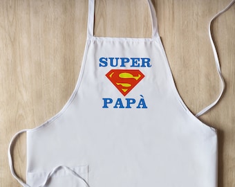 Grembiule personalizzalo idea regalo "SUPER PAPA'"