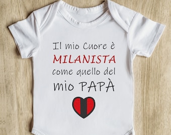 Body Personalizzato con ricamo Idea Regalo - per Neonato e Neonata e la tua squadra del cuore!