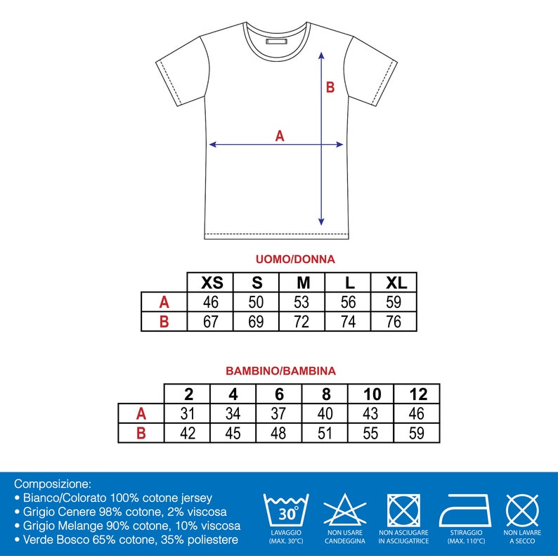 T-shirt ricamata personalizzazione con Testo/Logo Uomo/Donna/Bambino immagine 7