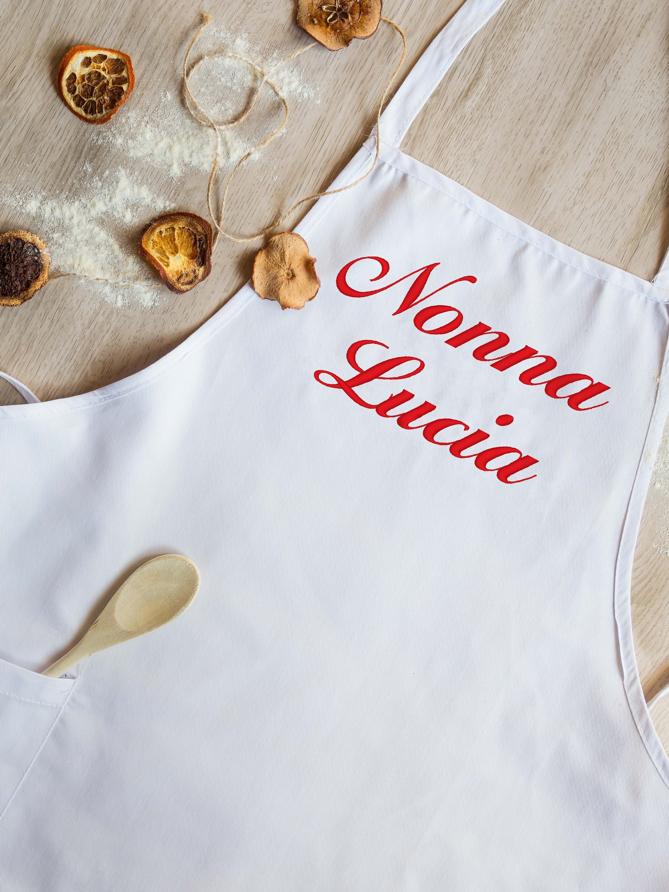 Grandma/Grandpa apron, gift idea, customize it with your name!!