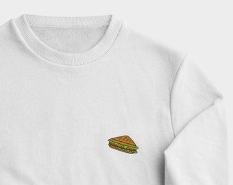SENDWICH Unisex Sweatshirt mit bestickter Personalisierung - SENDWICH Sweatshirt für Männer/Frauen, Geschenk für Food-Liebhaber, Geschenk für Fast-Food-Liebhaber!