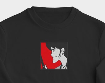 Sweat-shirt unisexe GOEMON avec personnalisation brodée - Cadeau pour les amateurs de Lupin III.