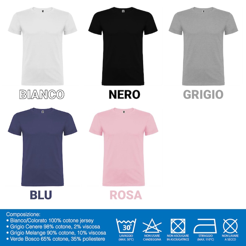 Coppia T-shirt Unisex con personalizzazione ricamata Regali d'amore, anniversario, Regalo. immagine 4