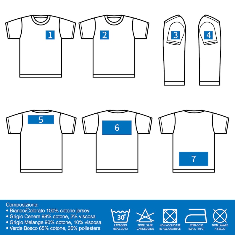 T-shirt ricamata personalizzazione con Testo/Logo Uomo/Donna/Bambino immagine 8