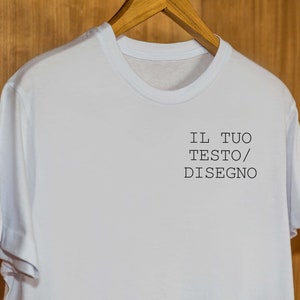 T-shirt ricamata personalizzazione con Testo/Logo Uomo/Donna/Bambino immagine 4
