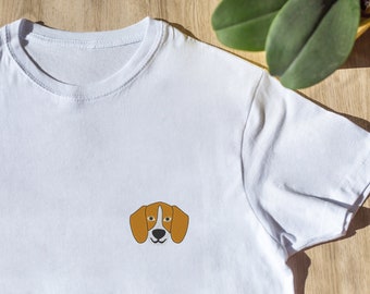 T-shirt avec personnalisation brodée "BEAGLE"