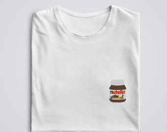 Nutella Tshirt with embroidered personalization + print on the back