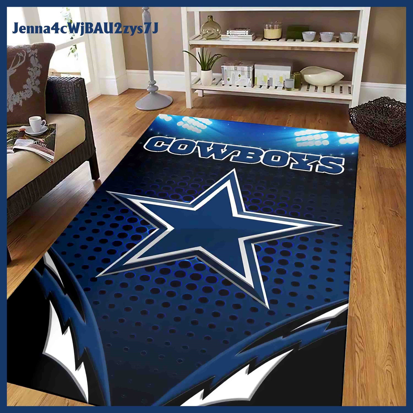 Dallas Cowboy Rug Cowboy Area Rug Dallas Cowboy carpet Etsy