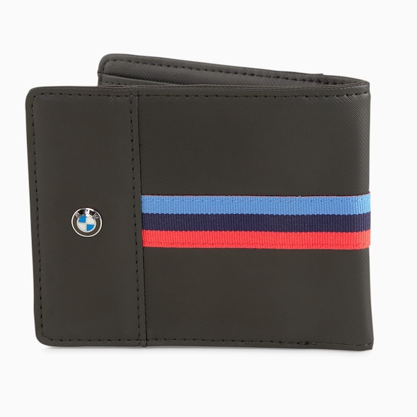 Original Brand New PUMA BMW M MOTORSPORT Lifestyle Authentic Black Bi-Fold Men's Wallet