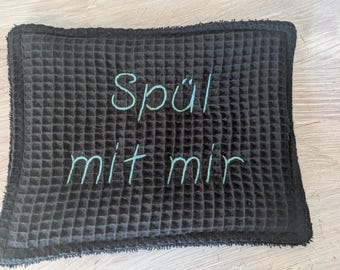 Spültücher nachhaltige Küchentücher aus Waffelpikee und Frottee 15*20cm Spül mit mir