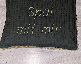 Spültücher nachhaltige Küchentücher aus Waffelpikee und Frottee 15*20cm Spül mit mir