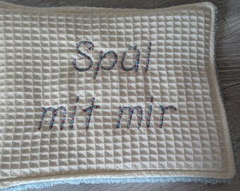 Spültücher nachhaltige Küchentücher aus Waffelpikee und Frottee Zerowaste 15*20cm Spül mit mir