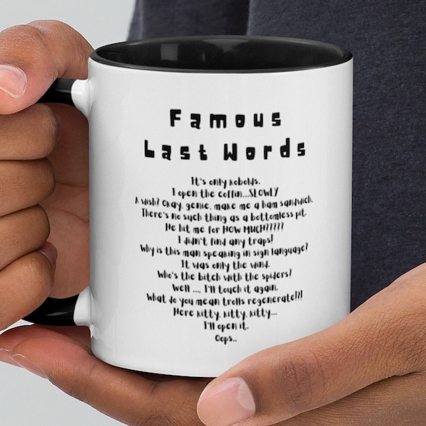Famous Phrase Mug Etsy